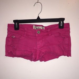 Holliday pink jean shorts